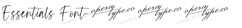 Essentials Font字体转换 Essentials Font字体转换